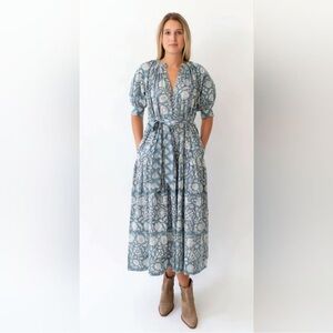 Marea Blue Floral Maxi Dress